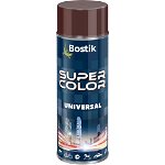 Vopsea spray universala decorativa Bostik Super Color, maro ciocolatiu RAL 8017, mat, interior/exterior, 400 ml, Bostik