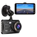 Camera auto dubla Full HD, cu TouchScreen, camera fata-spate, senzor de miscare si infrarosu - Negru