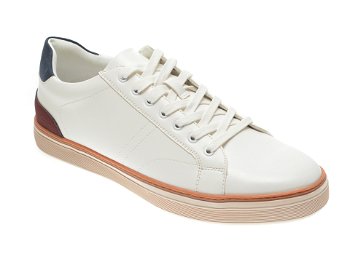 Pantofi ALDO albi, Rex100, din piele ecologica