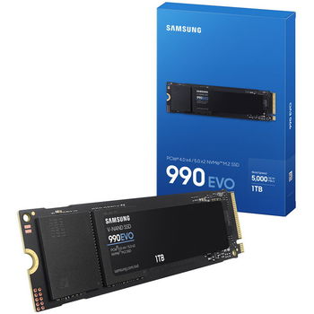 SSD Samsung 990 EVO 1TB PCI Express 4.0 x4 M.2 NVMe 2280 MZ-V9E1T0BW