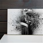 Tablou canvas personalizat cu fotografia ta, Splashes of love, dim. 53 x 40 cm - OPB1918