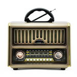 Radio Portabil, MP3, TF, SD, USB, FM, AM, SW, AUX, BT, Telecomanda, Retro, NEIER