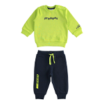Set Sport 2 Piese Bluza Verde Neon & Pantalon Bleumarin 5503 iDO 7 Ani / Verde, iDO