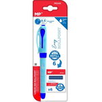 Roller varf 0 5mm bleu-albastru cu 6 rezerve MP PE245, MPapel