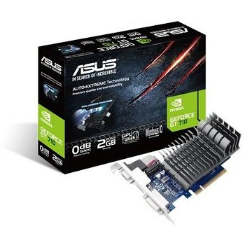 Placa video Asus nVidia GeForce GT 710 2GB DDR3 64bit low profile (710-2-SL)