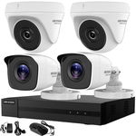 Pachet DVR Hikvision HiWatch HWD-5104M + 2 Camere supraveghere video Hikvision HiWatch HWT-T110-P-28 + 2 Camere supraveghere video Hikvision HiWatch HWT-B120-M-28