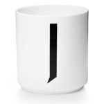 Cana Design Letters Personal Porcelain Cup Litera J Alb 325ml