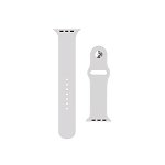 Curea Apple Watch 42mm Series 1,2,3,4 sau 5 de 44mm silicon alb, Smart Protection