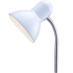 Lampa de birou plastic alb, 1 bec, dulie E27, Globo 2485, Globo Lighting