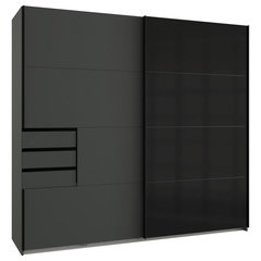 Dulap Cu Uși Glisante, 225/210/64 cm, grafit, negru, P & B
