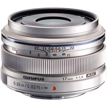 Obiectiv foto OLYMPUS M.ZUIKO Digital ED 17mm f/1.8, argintiu