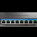 D-LINK DMS-108 UNMANAGED SWITCH 8 PORT Interfata 8 x 10/100Mbps/1G/2.5G Auto MDI/MDIX Capacitate Switch 40 Gbps Packet Forwarding Rate