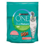 Hrana uscata pisici, Purina One Dual Nature, Adult Sterilized, Somon, 750 g