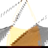 Geanta de piele cu bareta de umar si canafi Mia - Maro, Anna Morellini