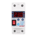 Releu siguranta digitala de protectie tensiune, Sinotimer, 40A, ecran digital LED, recuperare automata, SVP-912M-40A