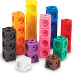 Set de constructie Learning Resources, MathLink, 100 piese, Learning Resources