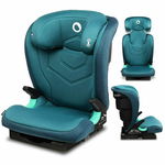 Scaun auto Lionelo Neal Turquoise Spatar reglabil, Baza i-size, 15-36 Kg, cu Isofix, Conform cu standardul european de securitate ECE R129, Verde