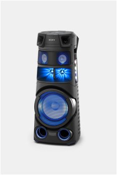 Sistem audio High Power SONY MHC-V83D, Hi-Fi, Jet Bass Booster, Party music, Party lights, Dj Effects, Bluetooth, NFC, LDAC, USB, DVD, HDMI, Negru