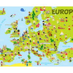 Puzzle Bluebird - Europe, 150 piese (70380), Bluebird