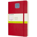 Moleskine Expanded Large Plain Softcover Notebook: Scarlet Red