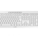 Kit Tastatura si mouse Wireless Cherry STREAM, USB, Layout DE (Alb)