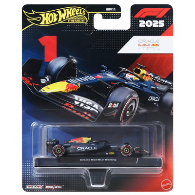 Masinuta metalica de curse, Hot Wheels, Oracle Red Bull Racing 2025, Formula 1 Team 1, JKD83, Hot Wheels