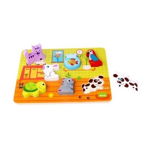 Puzzle lemn, animale,Tooky Toy,TKC480, Jucaliver SRL