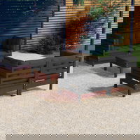 Set mobilier gradina cu perne, antracit vidaXL, 5 piese, lemn de pin, 45.5 kg 3096026