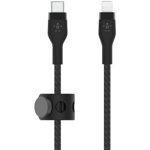 Cablu Date Flex Lightning/USB-C 15W 2m mfi. cert. black CAA011bt2MBK, BELKIN