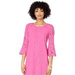 Imbracaminte Femei Lilly Pulitzer Ophelia Dress Prosecco Pink Wildflower Stripe Lace