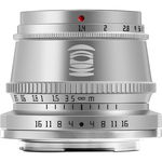 Obiectiv TTArtisan 35mm F1.4 Silver pentru Panasonic/Leica/Sigma L-Mount, TTArtisan