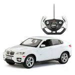 Masina cu telecomanda BMW x6 alba cu scara 1 la 14