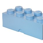 Cutie depozitare Lego 2x4 albastru deschis 