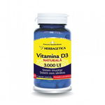 Vitamina D3 naturala 3000 UI 30 capsule, Herbagetica