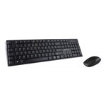Kit Tastatura + Mouse Serioux, Wireless, 2.4G Hz, Receiver USB Nano, Senzor Optic, 1200 Dpi, 104 Taste, Black, Serioux