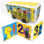 Set de constructie piese magnetice Autobuzul scolar Sesame Street CreateOn Magna-Tiles set 14 piese magnetice