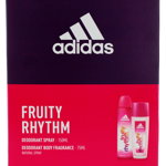 Adidas caseta femei:Spray deodorant+Spray natural 150+75 ml Fruity Rhythm