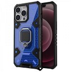 Husa telefon pentru iPhone 13 Pro Max, Honeycomb Armor, Techsuit, albastru