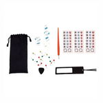 Kit 27 accesorii harta razuibila a lumii stickere ace fixare husa depozitare, Albacom