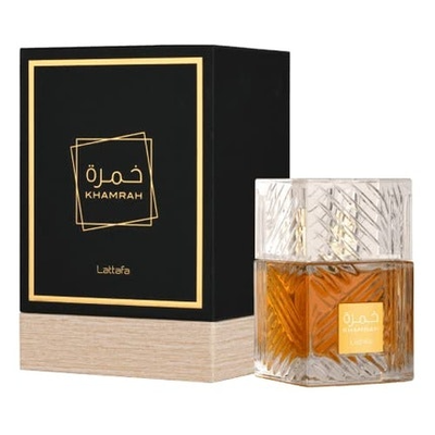 Parfum unisex Lattafa Khamrah, 100 ml, note de smirna si miere
