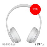 BEATS Casti Wireless Solo 3 On Ear Matt Argintiu, BEATS