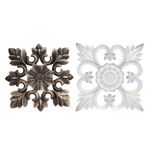 Decorațiune de Perete DKD Home Decor ‎ Polipropilenă (PP) Finisaj învechit (2 pcs) (39 x 2 x 39 cm), DKD Home Decor