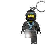 Breloc cu lanterna lego ninjago nya negru galben, Lego