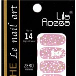 Sticker pentru unghii nail art, Lila Rossa, 14 in 1, nr 25, Lila Rossa