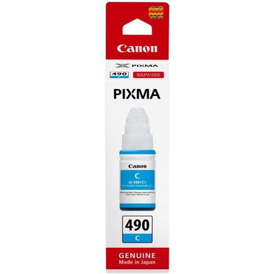 Activejet AC-G490C ink for Canon printer; Canon GI-490C replacement; Supreme; 70 ml; cyan