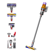 Aspirator vertical fara fir Dyson V12 Slim Detect Absolute 448870-01, 545 W, cu filtru HEPA, autonomie 60 de minute, 3 moduri de curatare, Auriu