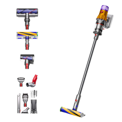Aspirator vertical fara fir Dyson V12 Slim Detect Absolute 448870-01, 545 W, cu filtru HEPA, autonomie 60 de minute, 3 moduri de curatare, Auriu Aspirator vertical fara fir Dyson V12 Slim Detect Absolute 448870-01, 545 W, cu filtru HEPA, autonomie 60 de minute, 3 moduri de curatare, Auriu