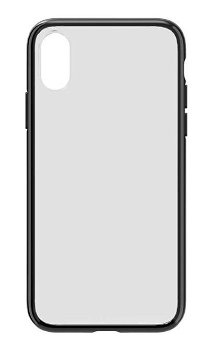 Protectie Spate Devia Elegant Antishock DVEAIP58BK pentru iPhone X (Transparent/Negru)