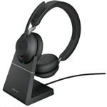 Casti Evolve2 65, headset (black, Microsoft Teams, USB-A, charging station), Jabra