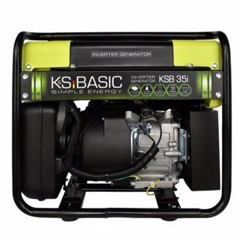 Generator curent electric tip inverter Könner & Söhnen KSB 35i, 7 CP, Stabilizator de tensiune AVR, Protectii automate, Benzina (Galben/Negru)